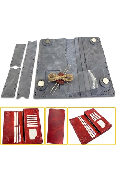 ipekbazaar Wallets - Gray - Genuine leather