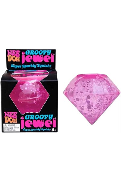 Needoh Groovy Jewel Glitter Diamond Squishy, 3+