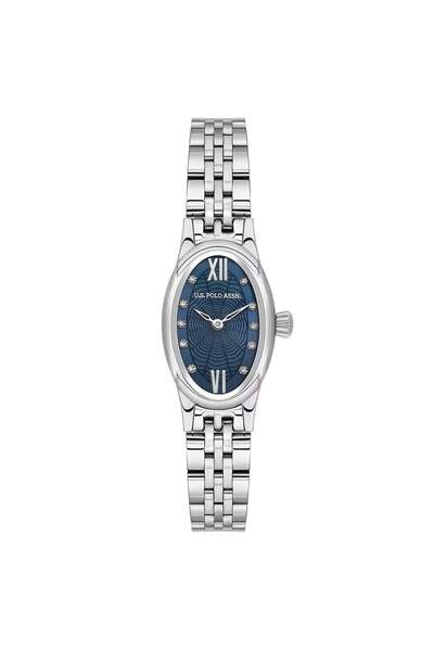 U.S. Polo Assn. Uspa2165-04 Quartz Steel Gray Navy Blue Dial 20X39 mm Women's...