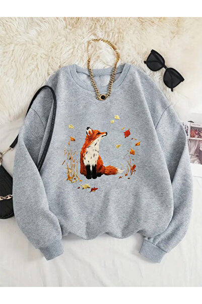 uyguntarz Sweatshirts - Gray - Casual