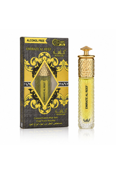MANASIK Parfum concentrat unisex, Emirate Al Reef Attar Roll-On fără alcool, ...