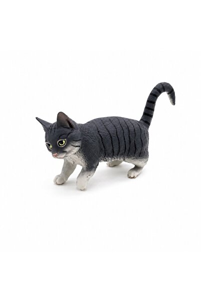 MEGA Gri İran Kedi Figür