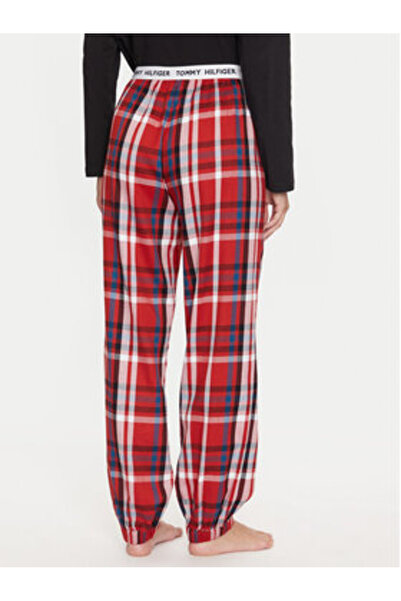 Tommy Hilfiger Pantaloni de pijama - Roșu - Talie normală