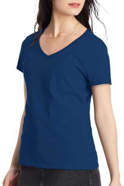 HANES T-shirt berfect-t short sleeve and v-neck for women hinz