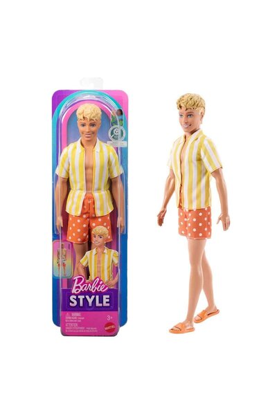 mattel Barbie Fashionistas Bebekler Sörf Yapan Ken Bebek JJN66
