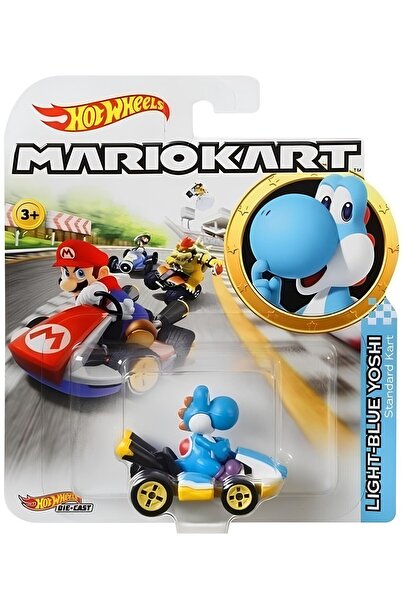 HOT WHEELS Mario Kart Karakter Araçlar Light Blue Yoshi GBG35