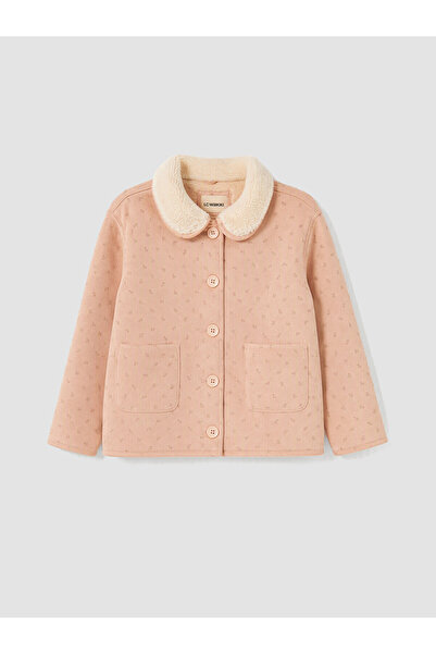 LC Waikiki Lcw Kids Pink Baby Collar Girl's Coat