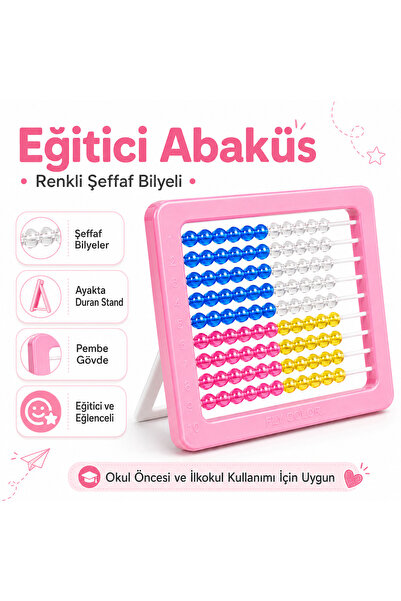 FLY COLOR Pembe Mishap Abaküs Say Say
