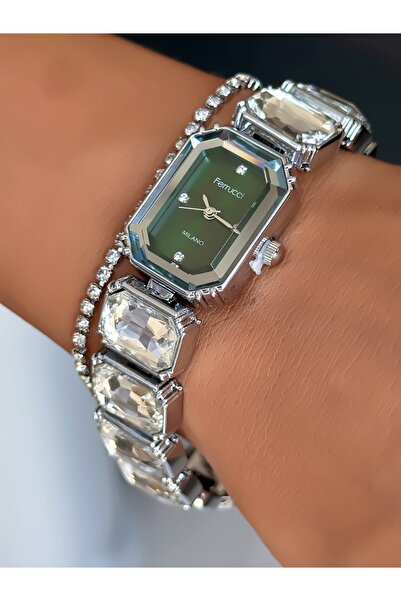 Ferrucci Steel Strap Special Design Women's Wristwatch with 2 Years Warranty,...
