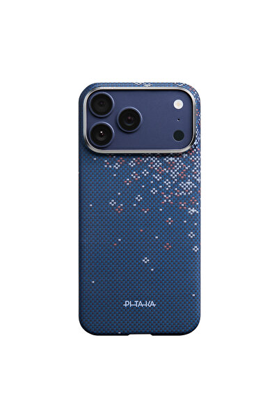 PITAKA iPhone 18 Pro Max Kılıf M-safe Özellikli Aramid Karbon Fiber Sakura Ho...