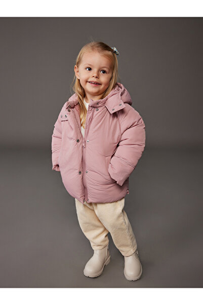 LC Waikiki Two Mt Shop Quality Lcw Baby Pink Water Repellent Baby Girl Inflat...