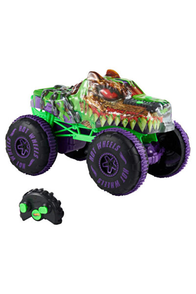 HOT WHEELS Monster Trucks 1:15 Wreckin’ Wolf Uzaktan Kumandalı Araba JMM77