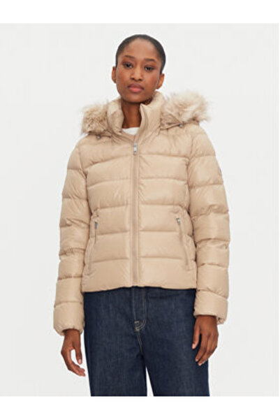 Tommy Hilfiger Geacă de puf pentru femei WW0WW43520 Bej