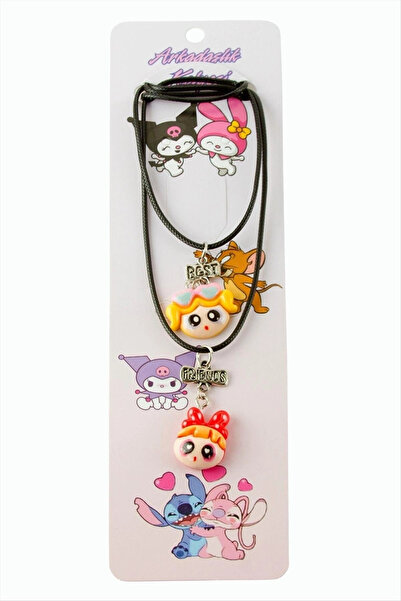 Mercansa Çzgflm Character Friendship Necklaces (Double Necklace)