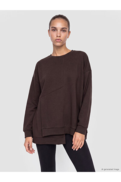 LC Waikiki Alita City Farkıyla Koor Sport Brown Diving Fabric Plain Oversize ...