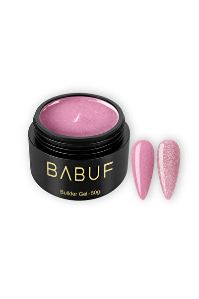 BABUF Gel de construcție reflectiv Rose Shimmer, autonivelant, 50g