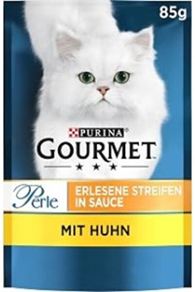Gourmet Perle Izgara Tavuklu Tam Yaş Kedi Maması, 85 g Tekli Paket