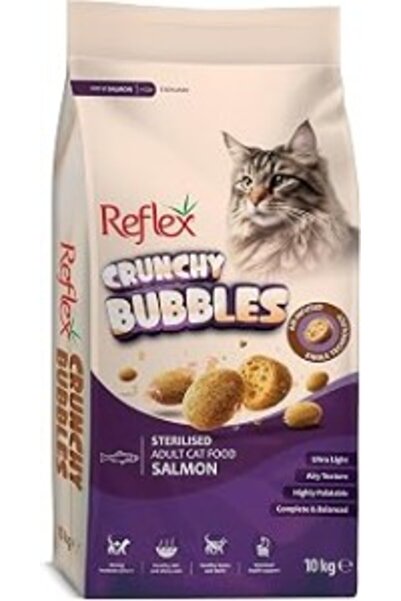 Reflex Crunchy Bubbles Kısırlaştırılmış Somonlu Yetişkin Kedi Maması 10 kg