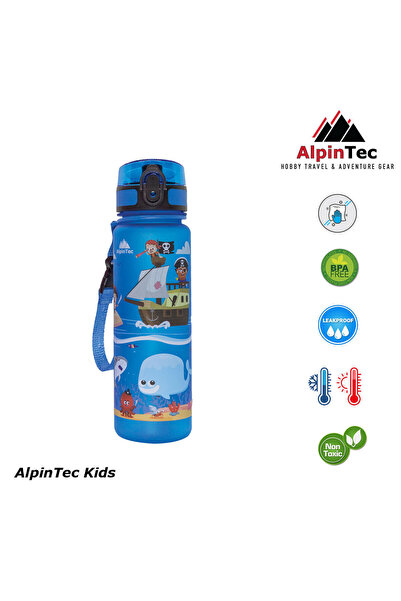 AlpinTec Παιδικό Μπουκάλι Τριτάν 500ml Μπλε Πειρατών