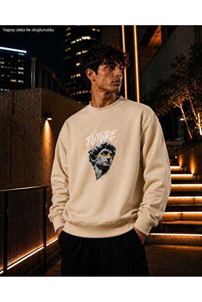 caddekombin Sweatshirts - Beige - Casual