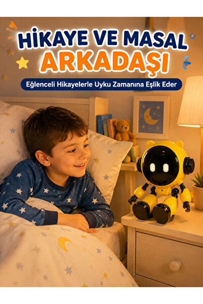 Generic Akıllı Eğitici Çocuk Robotu 40 Dil Destekli Yapay Zeka Wi-Fi Uygulama...
