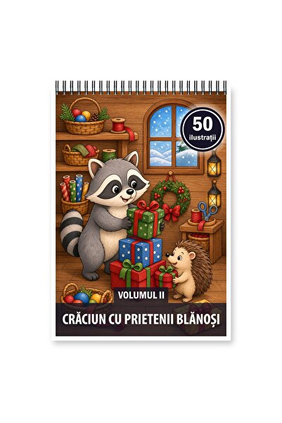 Legendary Gifts Βιβλίο ζωγραφικής, 50 εικονογραφήσεις Χριστούγεννα με γούνινα...