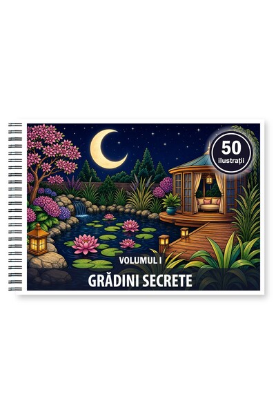 Legendary Gifts Carte de colorat, 50 de ilustrații Gradini Secrete - Volumul ...