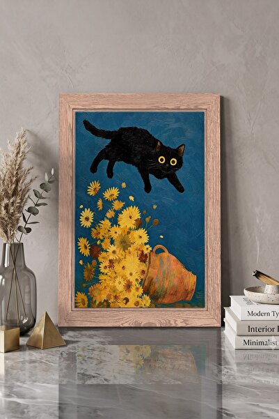 KOLAJTASARIM Single Solid Wood Frame Look Mdf Table — Flying Cat Desktop Mdf ...