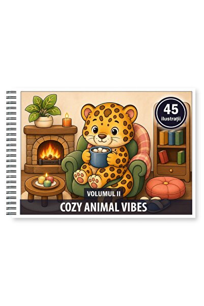 Legendary Gifts Coloring book, 45 illustrations Cozy Animal Vibes - Volume II...
