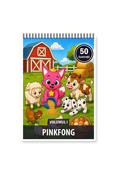 Legendary Gifts Βιβλίο ζωγραφικής, 50 εικονογραφήσεις Pinkfong - Τόμος Ι, Μορ...