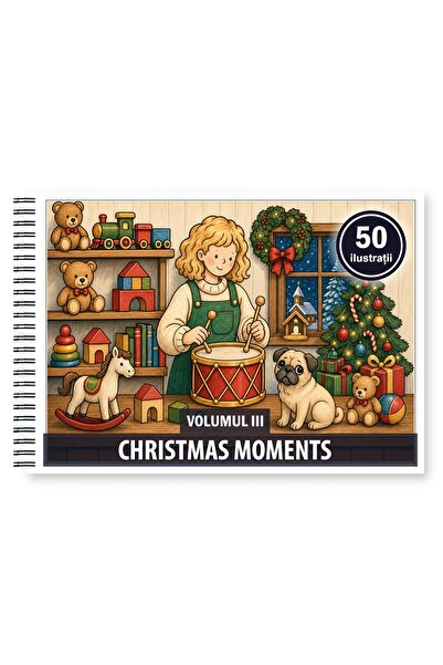 Legendary Gifts Coloring book, 50 illustrations Christmas Moments - Volume II...