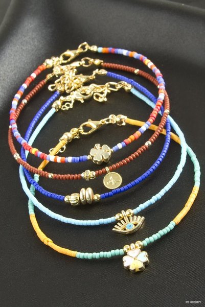 ZERO LAND Concepta Mixed Miyoki Beads (04813) Bracelet Ebruli