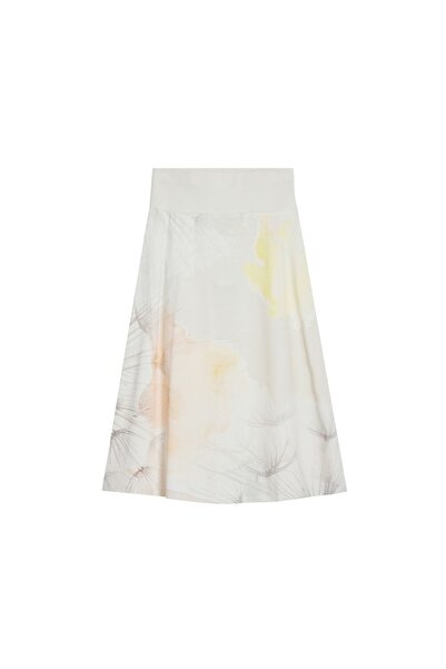 Desigual Fustă midi de damă 25WWFK08 Crem