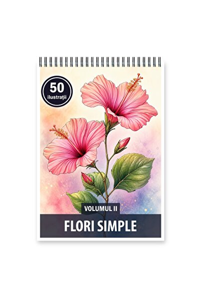 Legendary Gifts Coloring book, 50 illustrations Simple Flowers - Volume II, F...