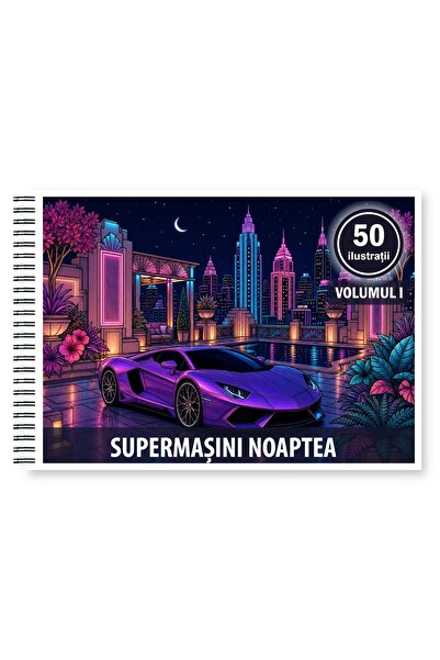 Legendary Gifts Coloring book, 50 illustrations Supercars at Night - Volume I...