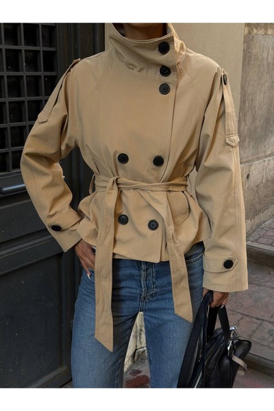 Ekim Store Trenciuri - Crem - Crop
