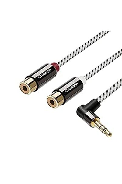 GENERAL Cable Creation 1.6ft Type Aox-Rca Cable Compatible with Speaker