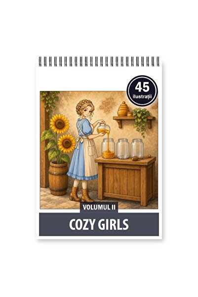 Legendary Gifts Coloring book, 45 illustrations Cozy Girls - Volume II, Forma...