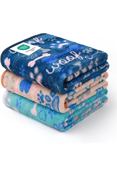 luciphia Pet Blanket with Reversible Sherpa Fleece Water and Pee Proof Pet Pa...