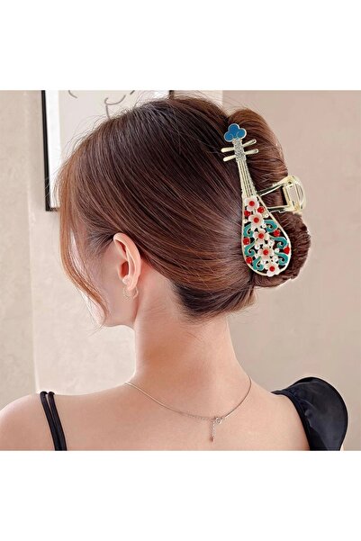 GÜLPEŞE Hair Clips - Dark blue - Plain