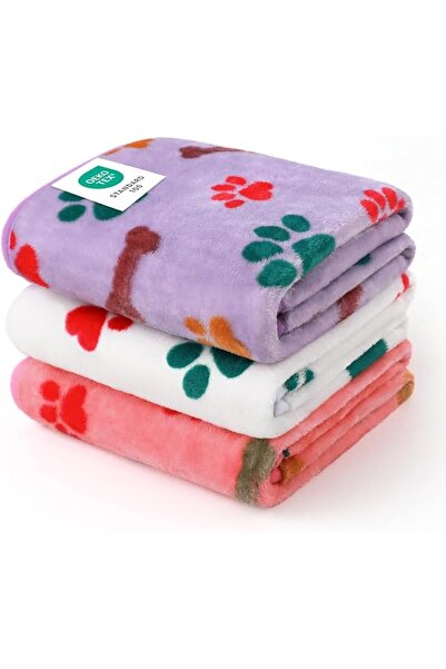 luciphia Pet Blanket with Reversible Sherpa Fleece Water and Pee Proof Pet Pa...