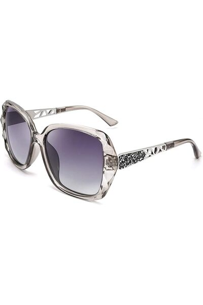 GENERAL Fiseed B2289 Square Polarized Lens Shiny Frame Sunglasses
