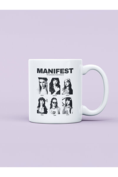 Hayali Şeyler Manifest Black Vintage Kupa Bardak