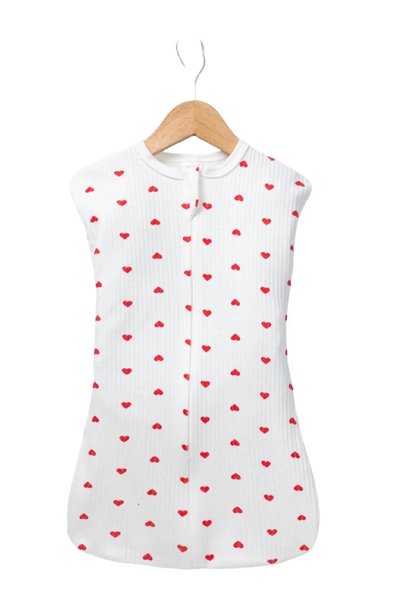chic try unique Newborn Heart Printed 100% Cotton Zippered Swaddle