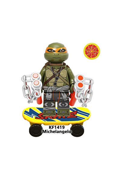 yamanS Michelangelo Ninja Kaplumbağalar TMNT Figür Yapı Blok Oyuncak(Custom M...