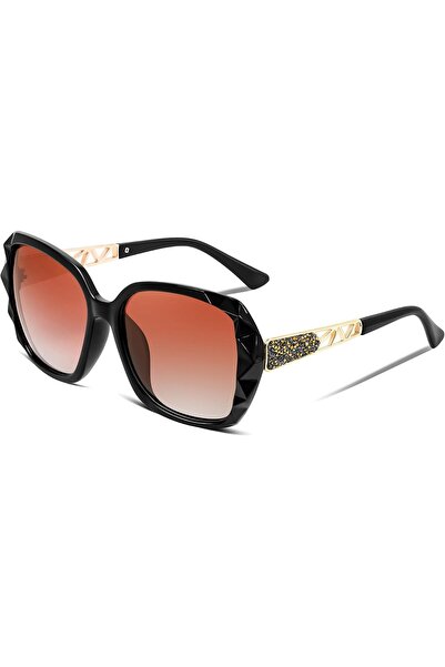 GENERAL Fiseed B2289 Square Polarized Lens Shiny Frame Sunglasses