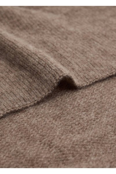 MANGO Woman 100% cashmere knit scarf