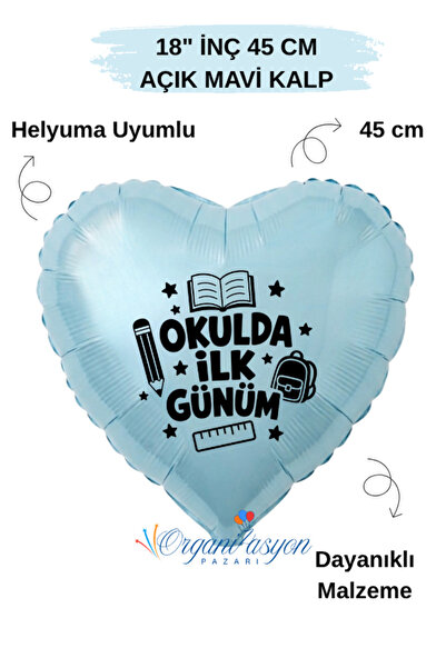 Organizasyon Pazarı Balloon - Blue - Printed Balloon