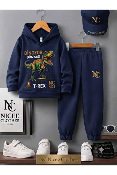 Leto Lykia Sweatsuit Sets - Dark blue - Plain