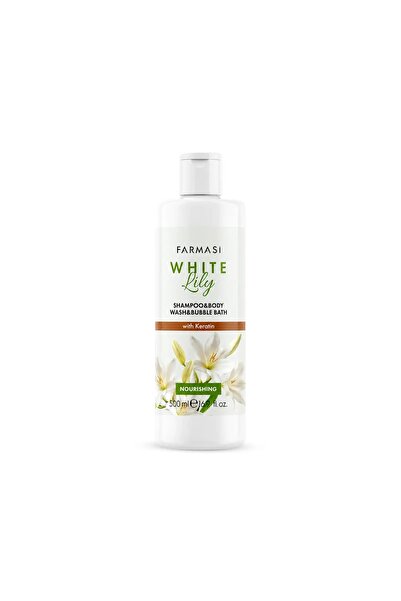 Farmasi White Lily Shampoo & Body Wash & Bubble Bath 500ml